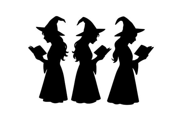 3 Halloween Witch Reading Books
