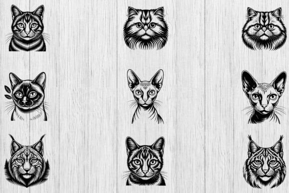 Cat Head SVG Bundle: Peeking Kittens Review
