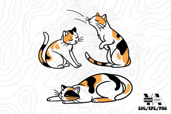 Cat Minimal SVG PNG Clipart
