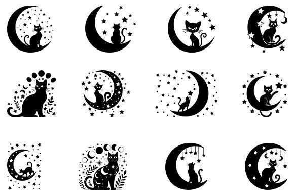 Cat Moon SVG: A Whimsical Yet Practical Embroidery Bundle