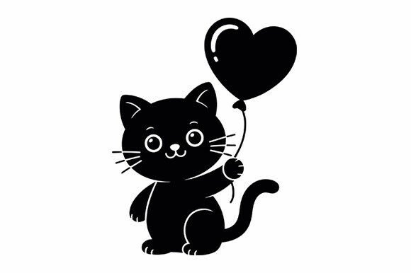 Cute Cat Love SVG Bundle