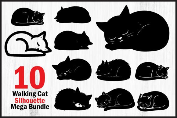 Elegant Cat Silhouette Bundle