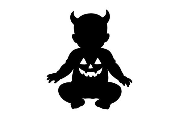 Halloween Baby Silhouette