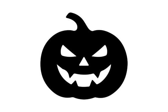 Halloween Pumpkin Silhouette Vector