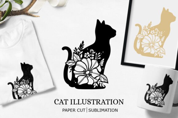 Laser Cut Cat Template Paper Cut Cat