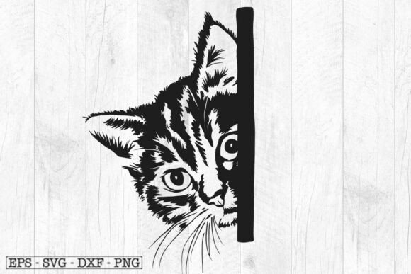 Peeking Cats Svg for Cricut, Animals Art