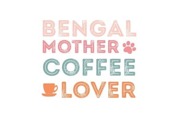 Retro Cat SVG, Bengal Cat SVG PNG Design