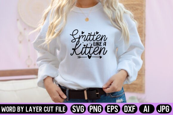 Smitten Like a Kitten SVG Design